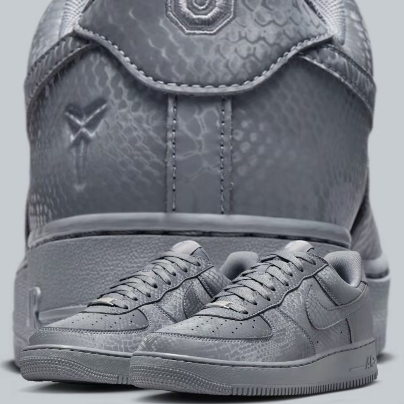Kobe Bryant x Nike Air Force 1 Low "Cool Grey"  酷灰曼巴 灰色蛇紋 AF1 IB0018-004