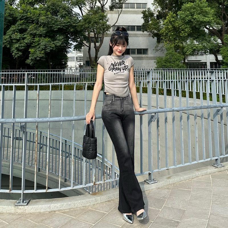 頂尖瘦腿褲🖤漸層暈染牛仔喇叭褲(S-XL