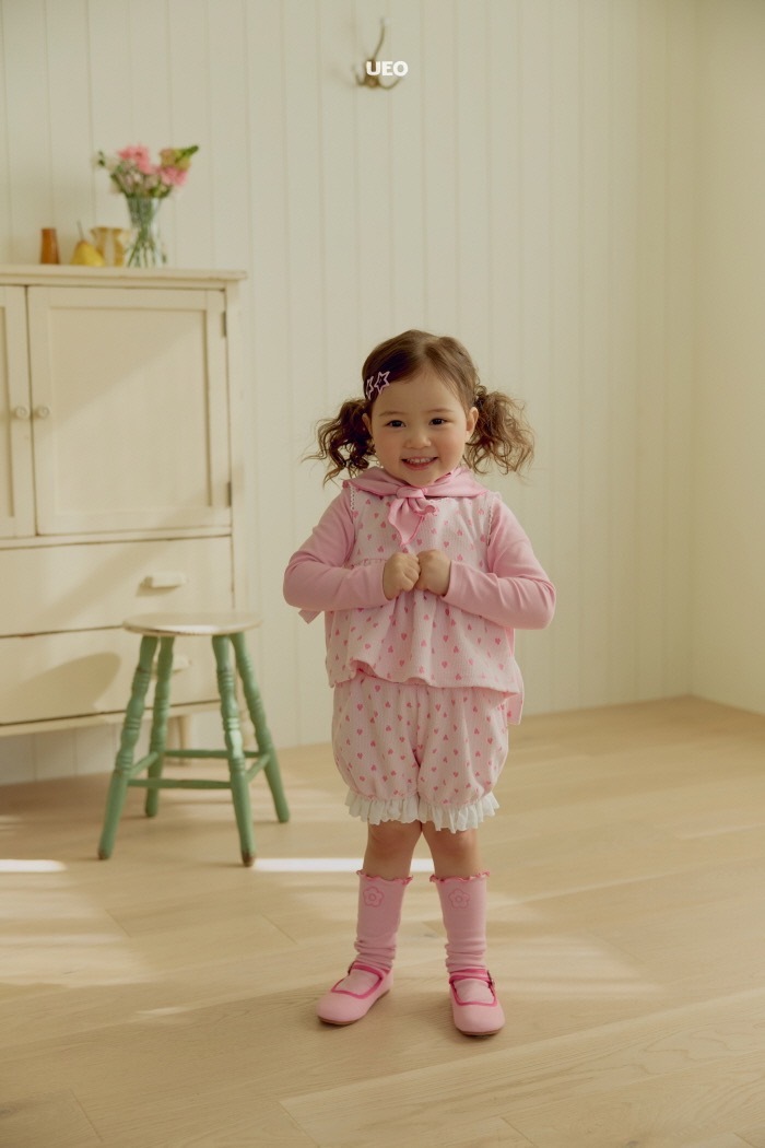 UEO 愛心側蝴蝶結背心 / 2色