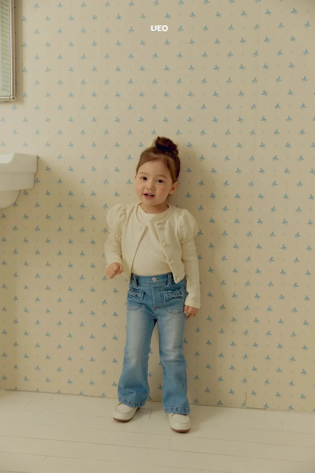 UEO 棉花糖愛心釦開衫 / 2色