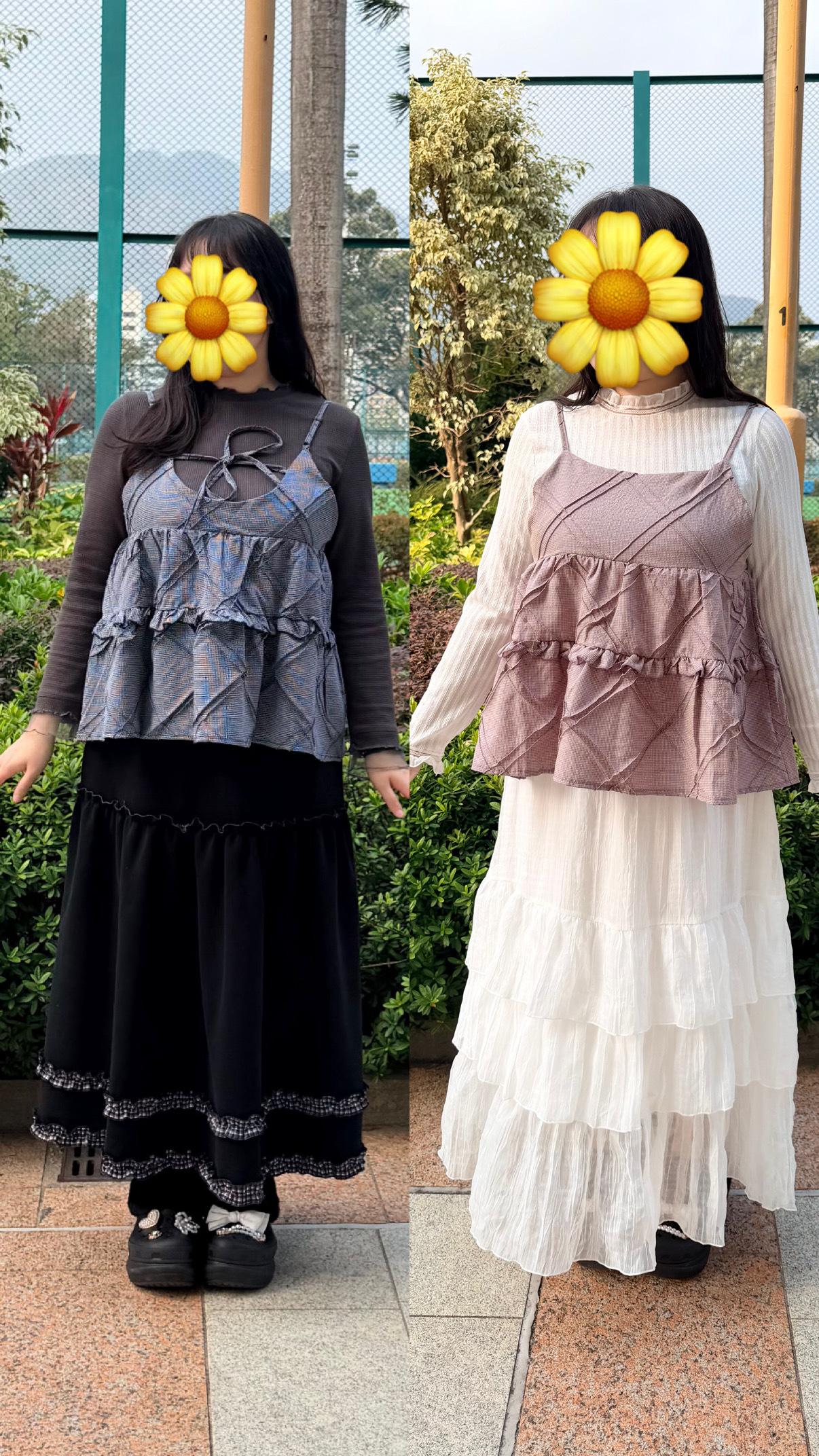 立體格紋綁帶外搭