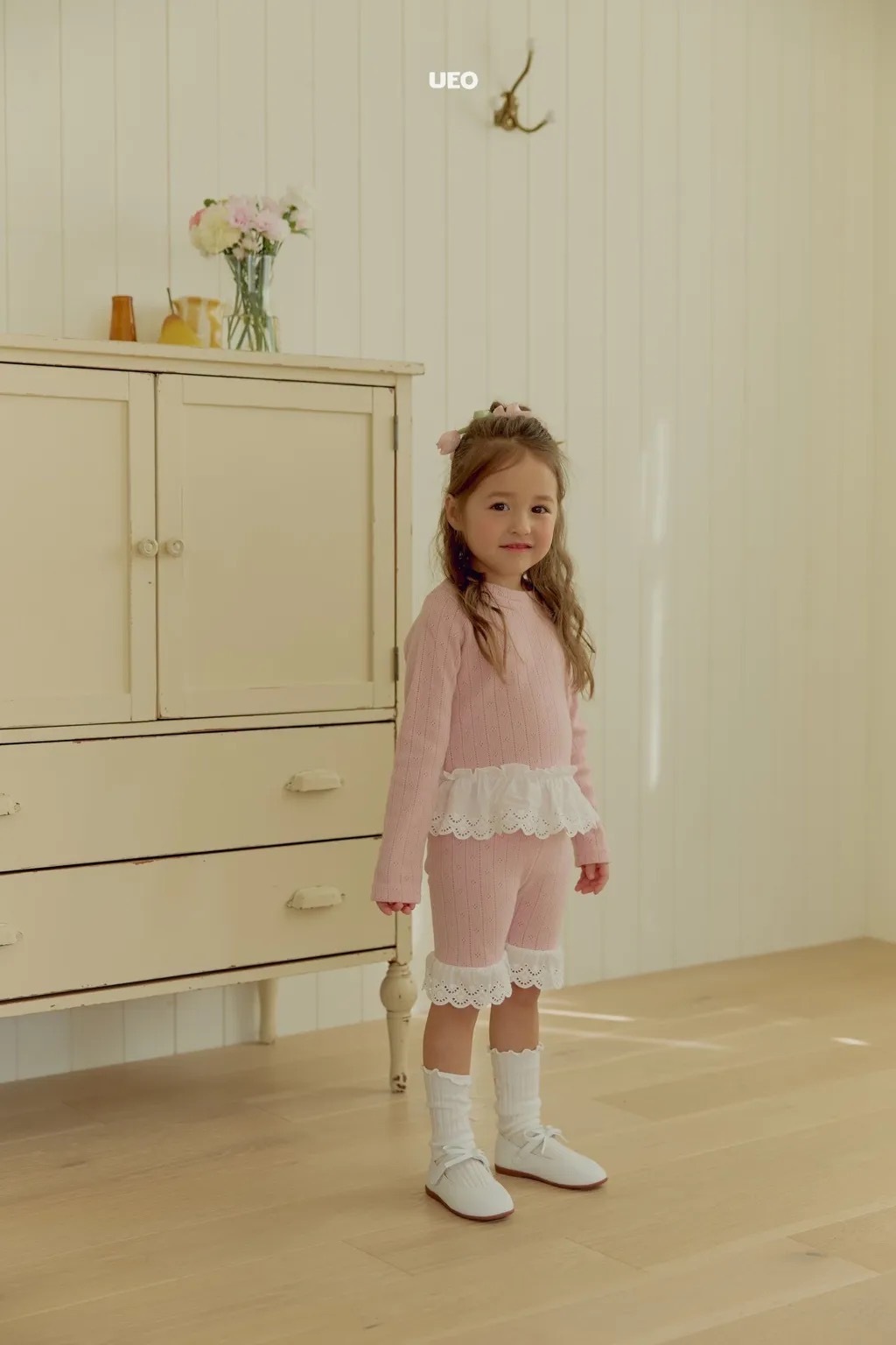 UEO 蕾絲荷葉邊褲 / 2色