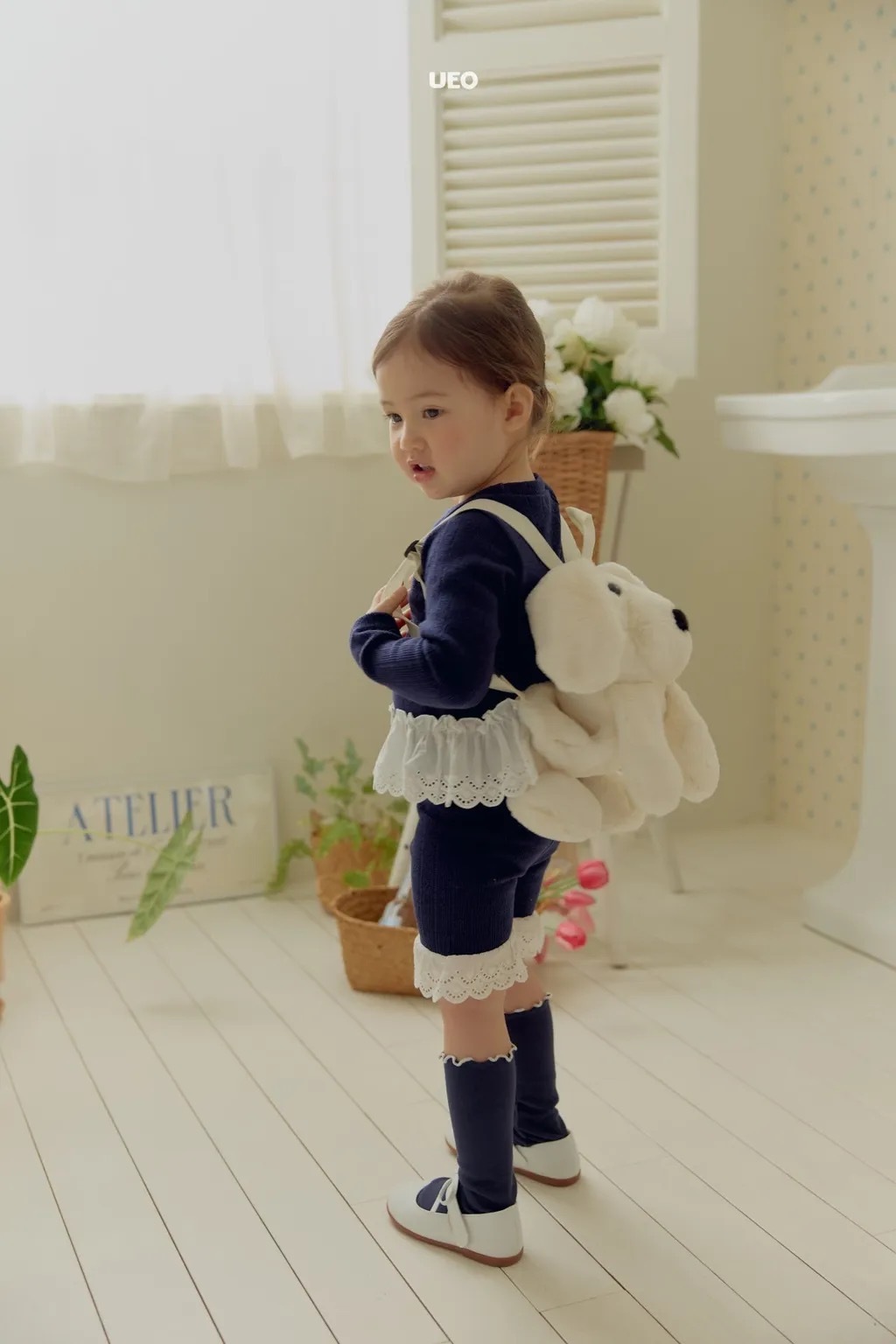 UEO 蕾絲荷葉邊褲 / 2色