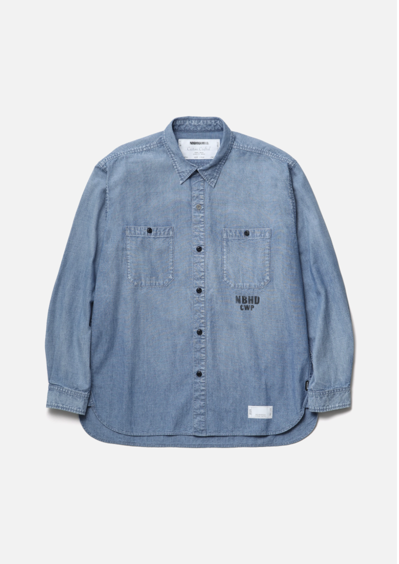 【NEIGHBORHOOD 】 0214發售 CHAMBRAY SHIRT LS