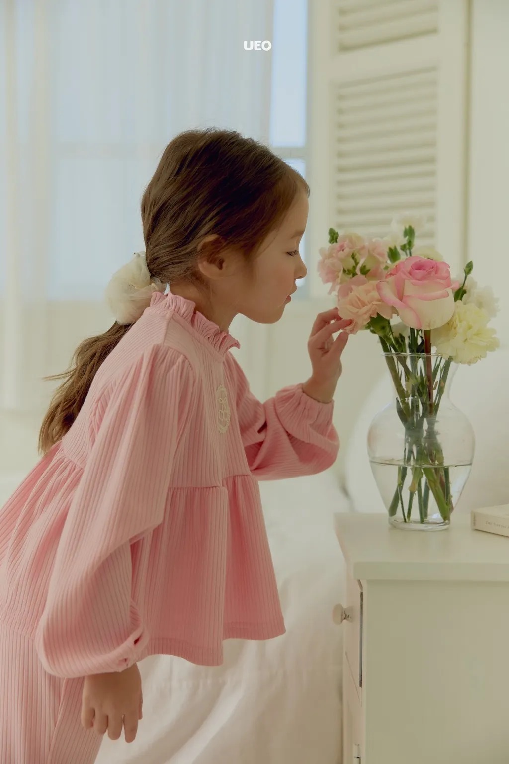 UEO 愛心櫻桃荷葉邊套裝 / 2色