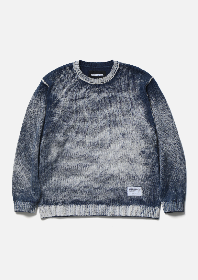 【NEIGHBORHOOD 】 0217 發售 PIGMENT BLEED CREWNECK SWEATER