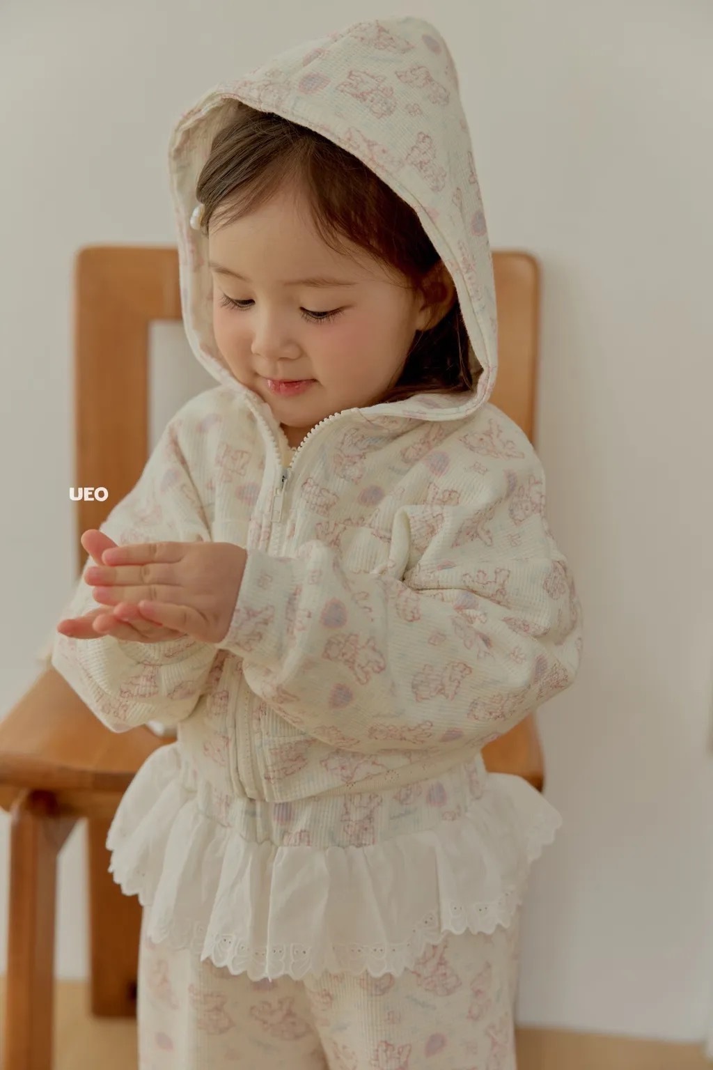 UEO 可可愛愛拉鍊連帽外套 / 2色