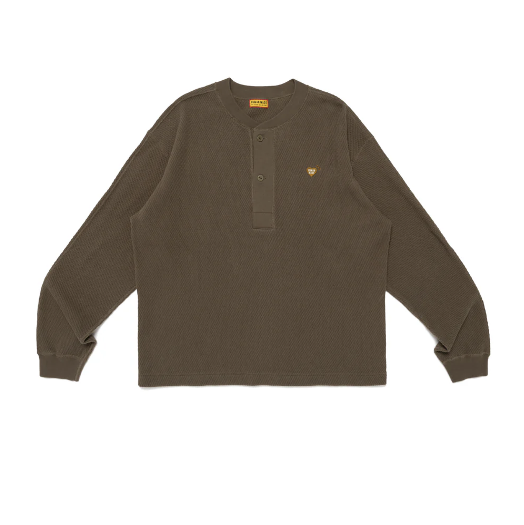 【HUMAN MADE】0214發售 HENLEY NECK SHIRT