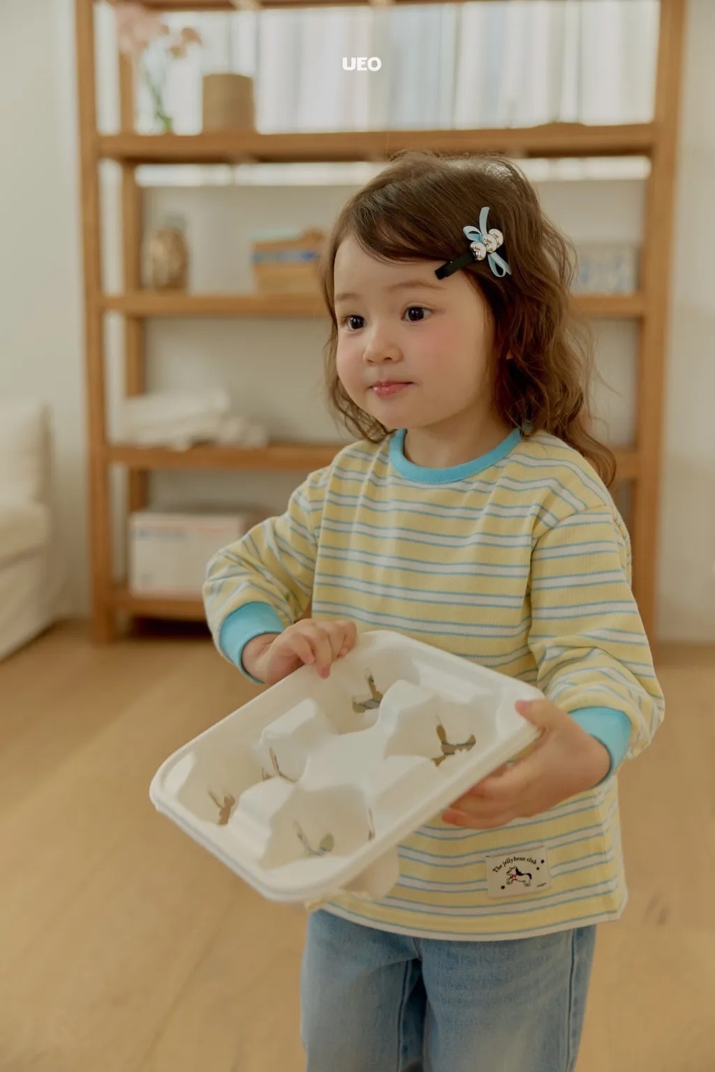 UEO 牛仔條紋 tee / 2色