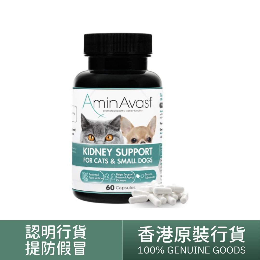 AminAvast 胺腎- 腎臟健康營養補充劑300mg (小型犬及貓咪適用) 60粒裝
