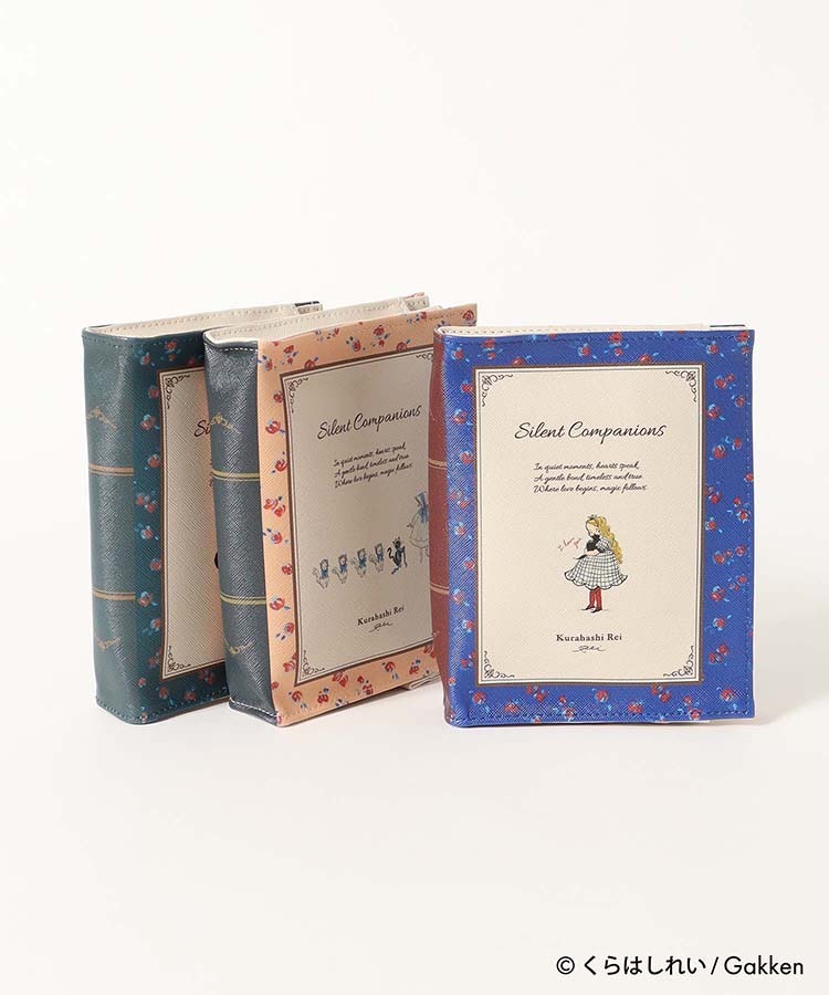 黑貓與女孩 繪本女孩 書型收納包 3款｜日本Kurahashirei