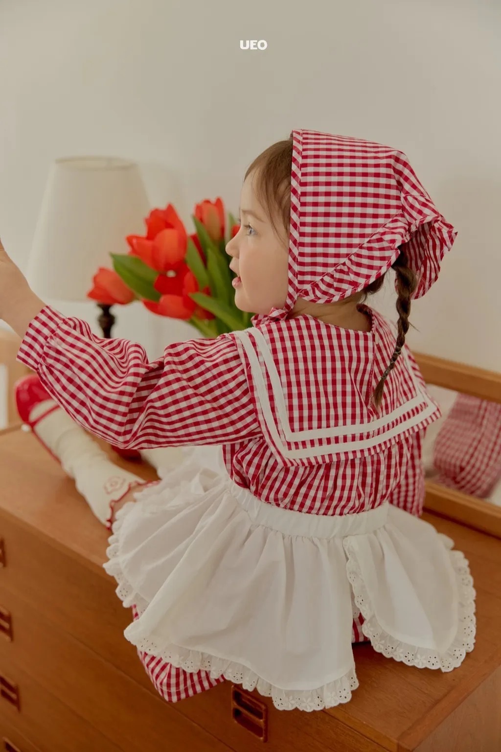 UEO 格紋頭巾 / 2色