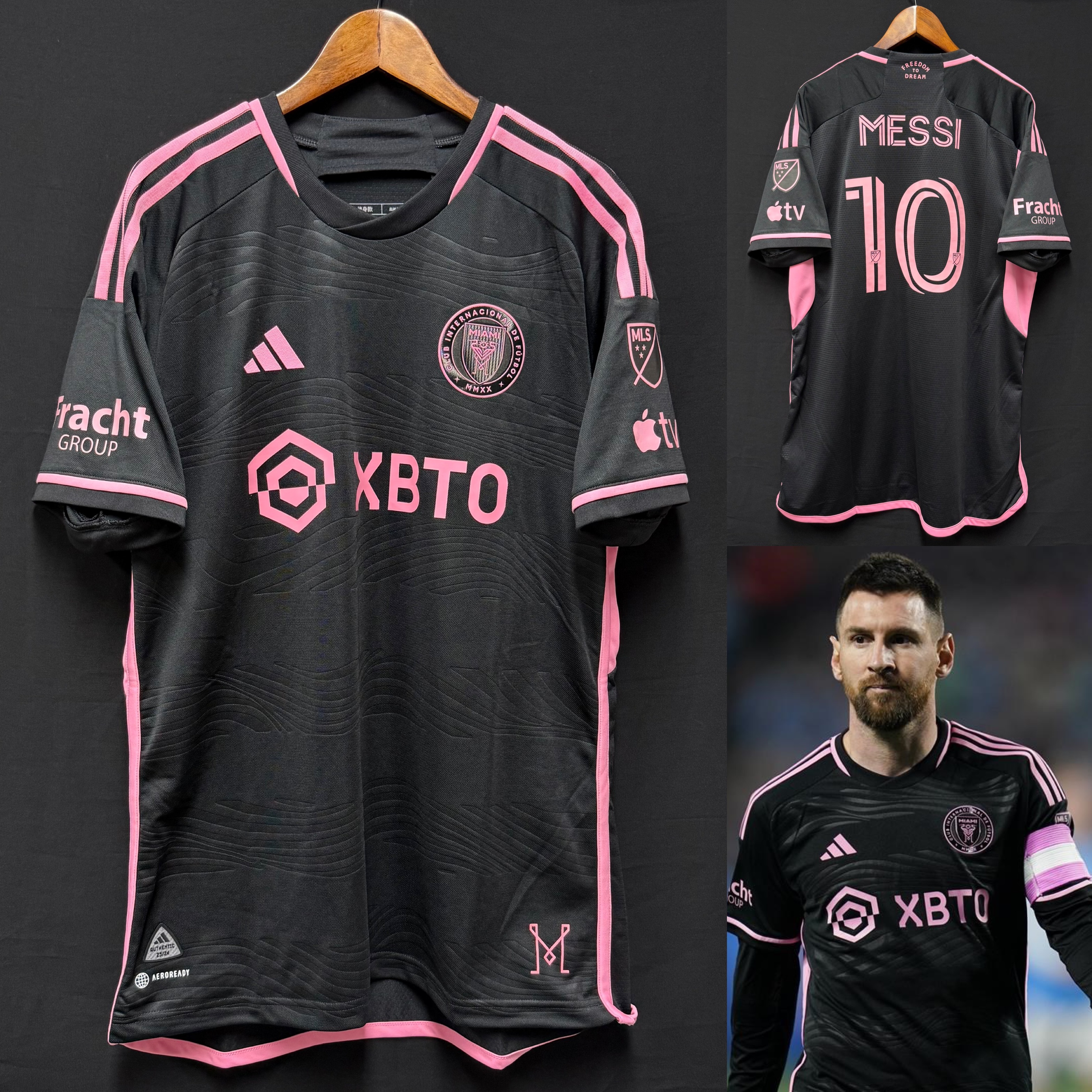 Inter Miami 2023 Adidas Away Authentic Player Shirt #10 MESSI
