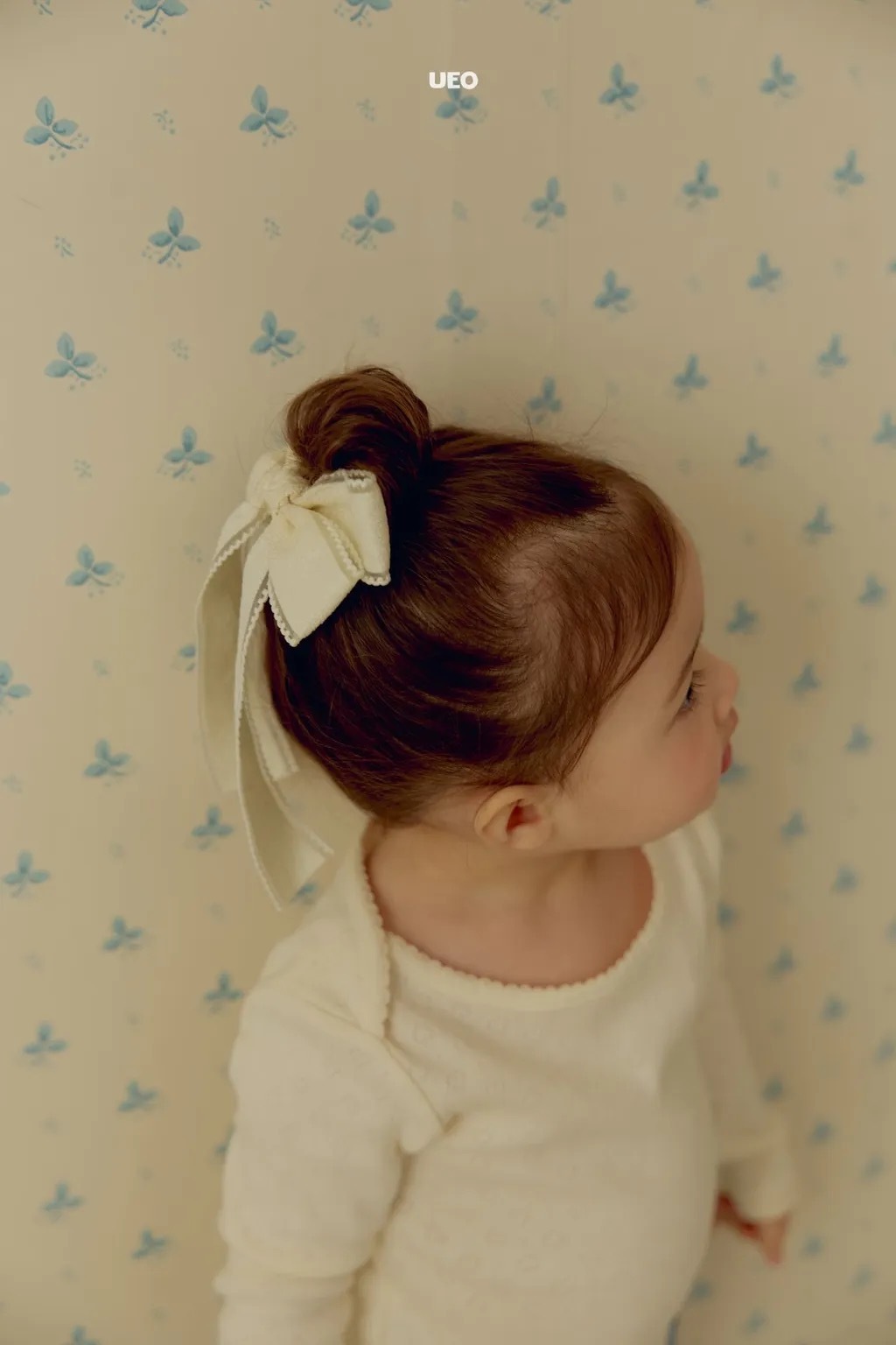 UEO 緞帶蝴蝶結髮夾 / 2色