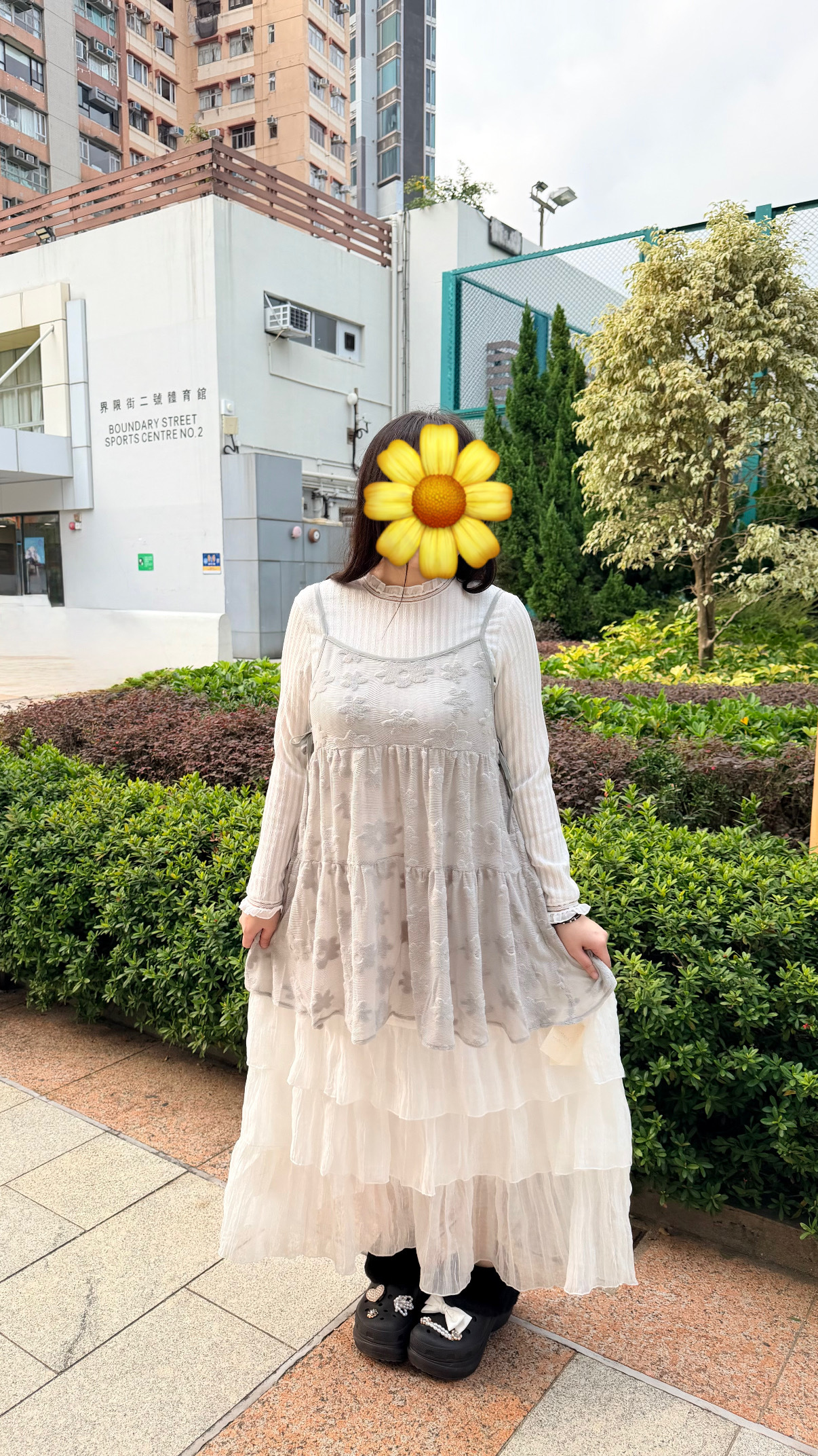 ✿ 大花花半透吊帶外搭 ✿