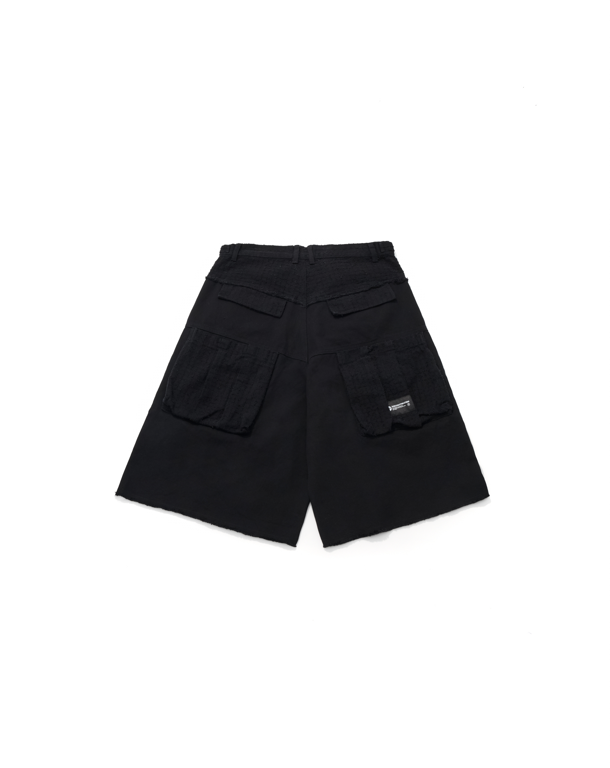 AES WASHED PANELLED WIDE LEG CROPPED PANTS