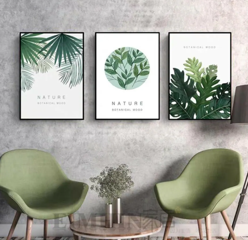 三件組簡約風無框畫