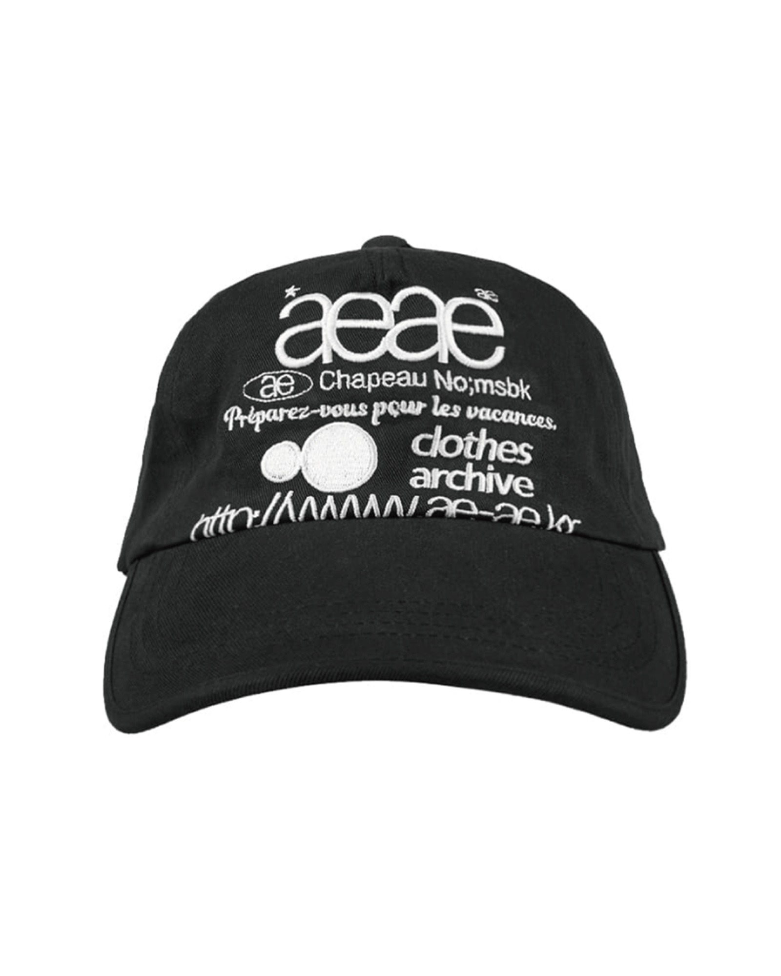 [ AEAE ]WEB LOGO 5片帽 (黑色)