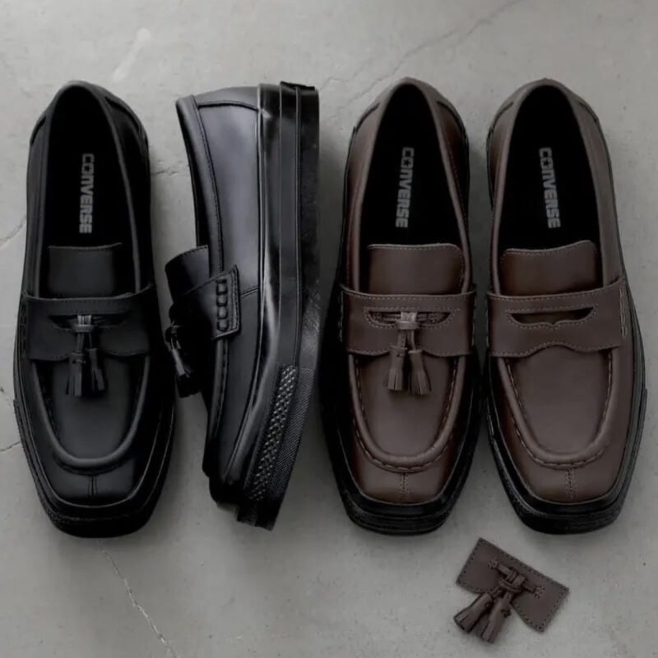 CONVERSE ALL STAR SQUARETOE LOAFER 方頭 流蘇 樂福鞋 匡威 兩色 咖31316980/黑31316981