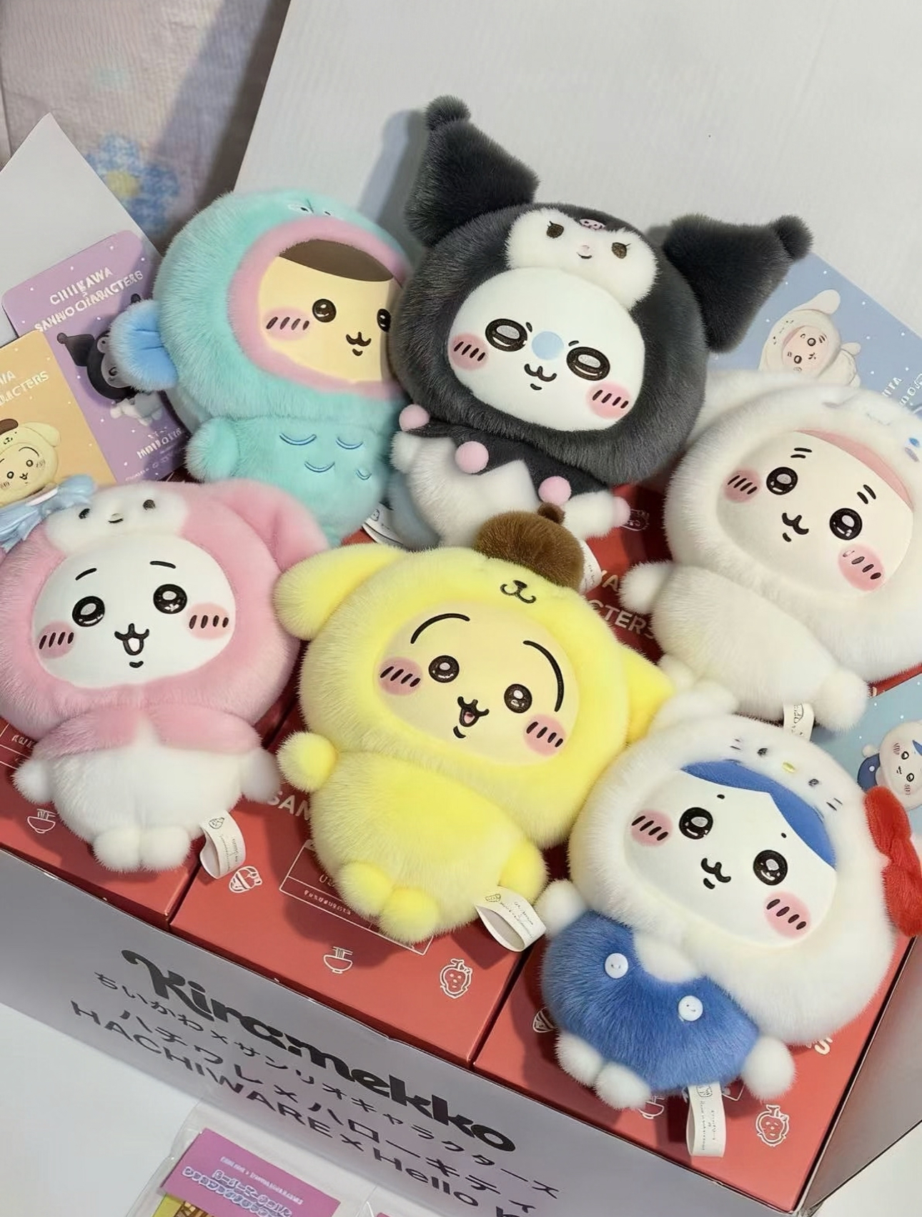 【 限量現貨 】吉伊卡哇x三麗鷗 盲盒娃娃吊飾 日本