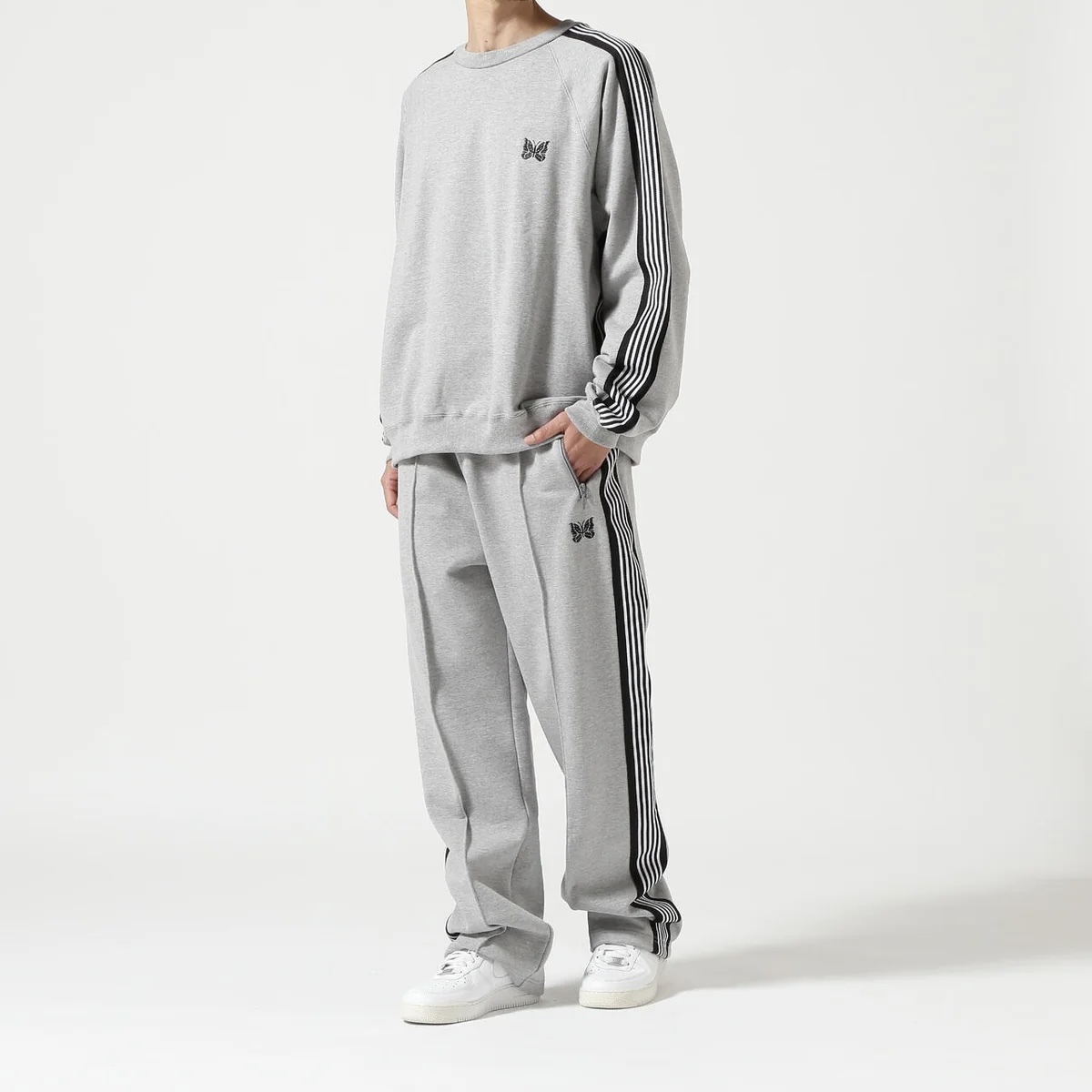 NEEDLES x B'2nd TRACK PANTS 蝴蝶 棉褲 運動褲 長褲 直筒