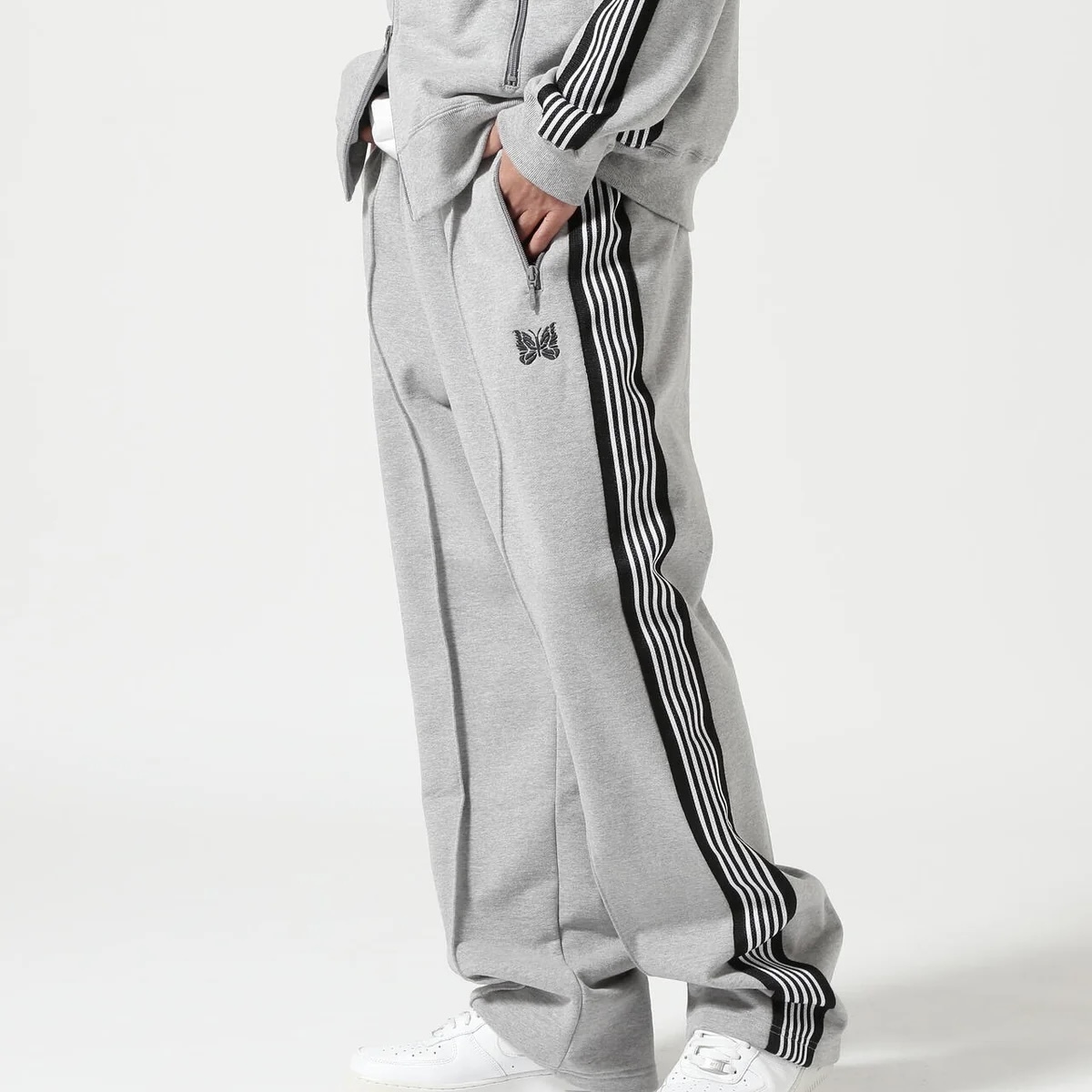 NEEDLES x B'2nd TRACK PANTS 蝴蝶 棉褲 運動褲 長褲 直筒