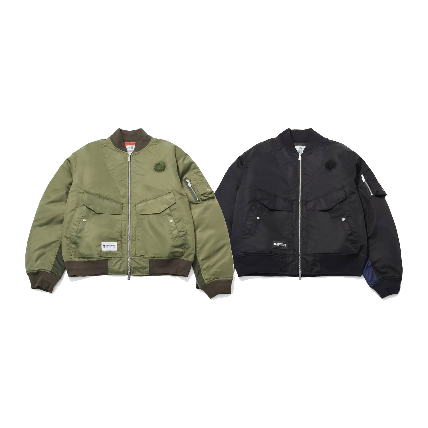 【車庫服飾】AES COLOR BLOCKED BOMBER JKT
