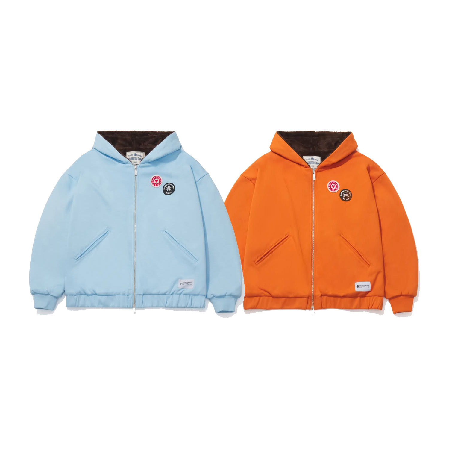 【車庫服飾】AES PATCHED FLEECE LINED ZIP-UP HOODIE