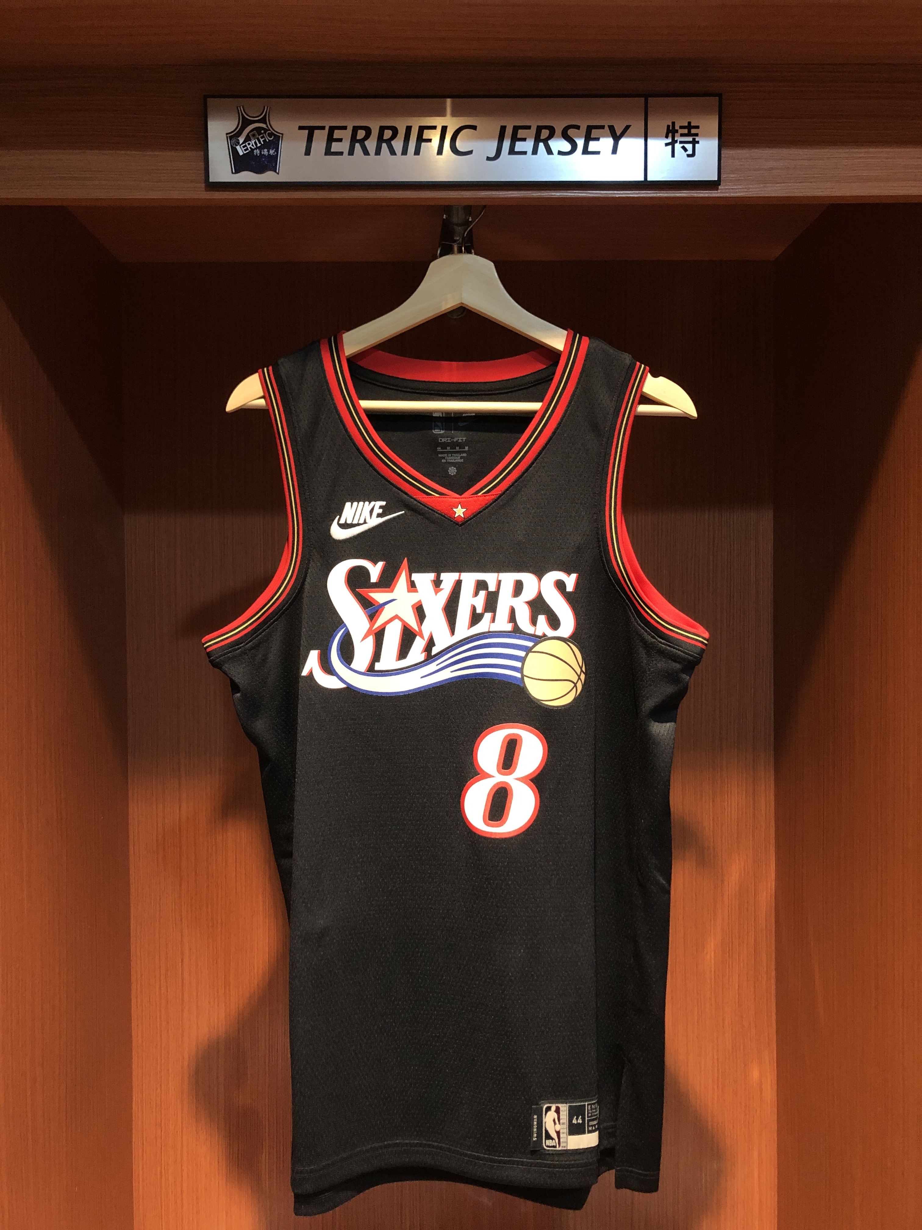 NBA球衣 Paul George 七六人復古 黑流星 HWC Nike Swingman 球迷版 熱轉印 全新