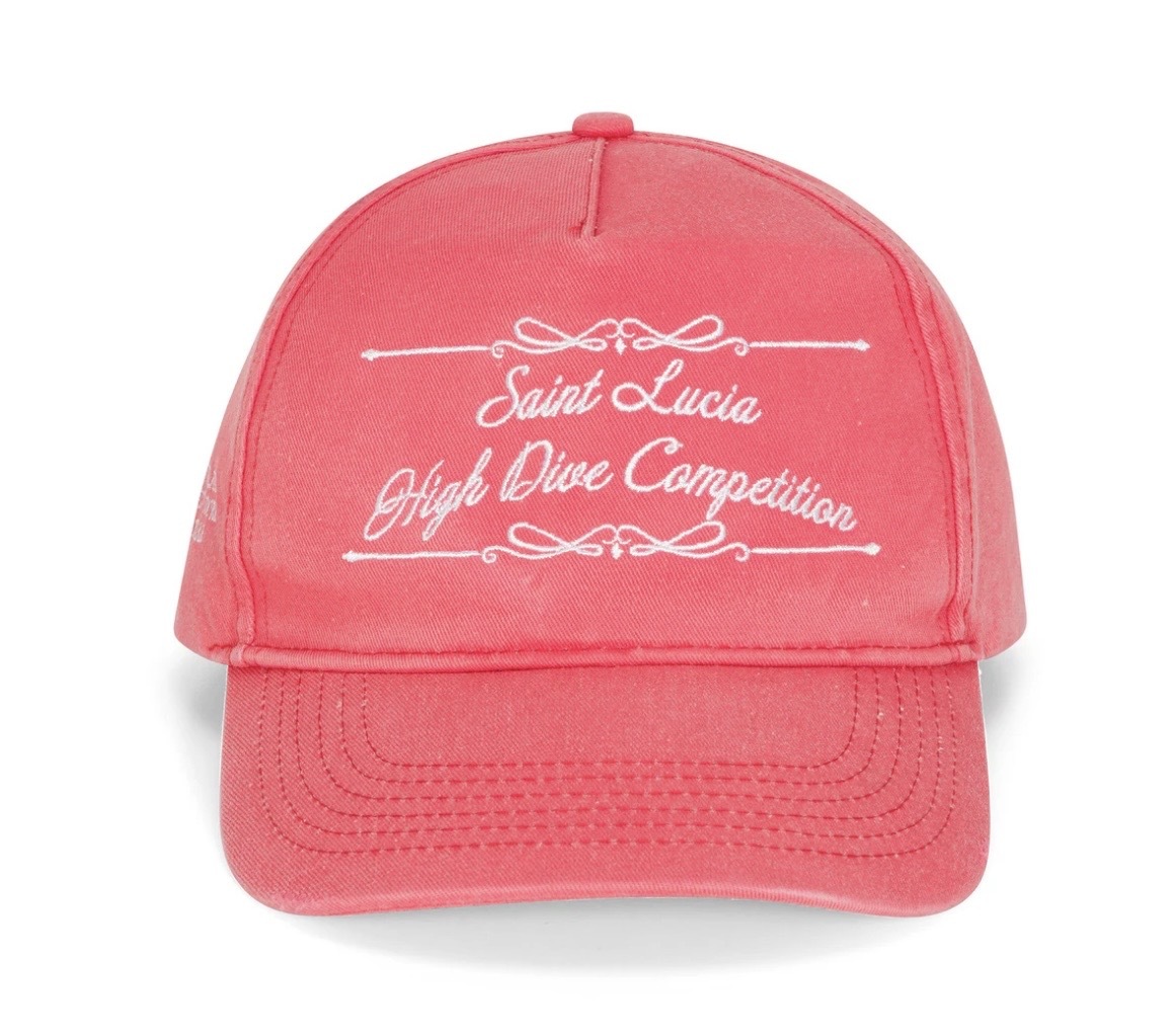 Saint Lucia High Dive Competition Hat (Bleached Red)