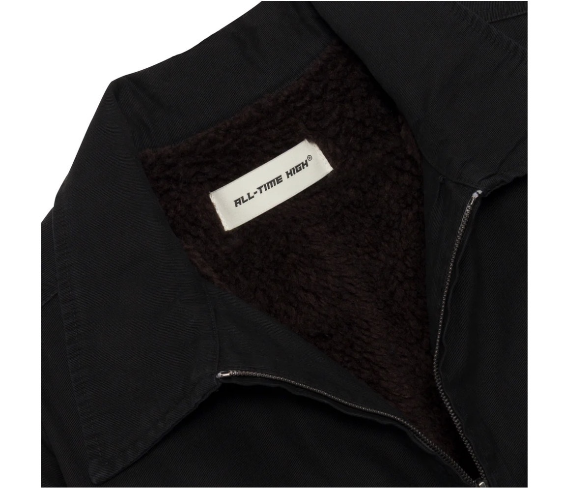 Marcos Whipcord Fur Lined Jacket (Black)