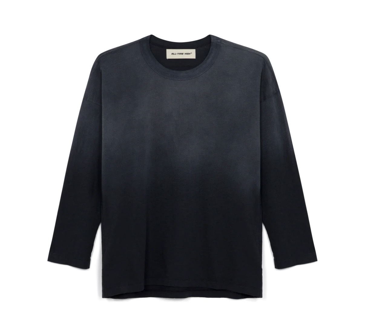 Ultra Light Slub Knit Long Sleeve Tee (Navy)