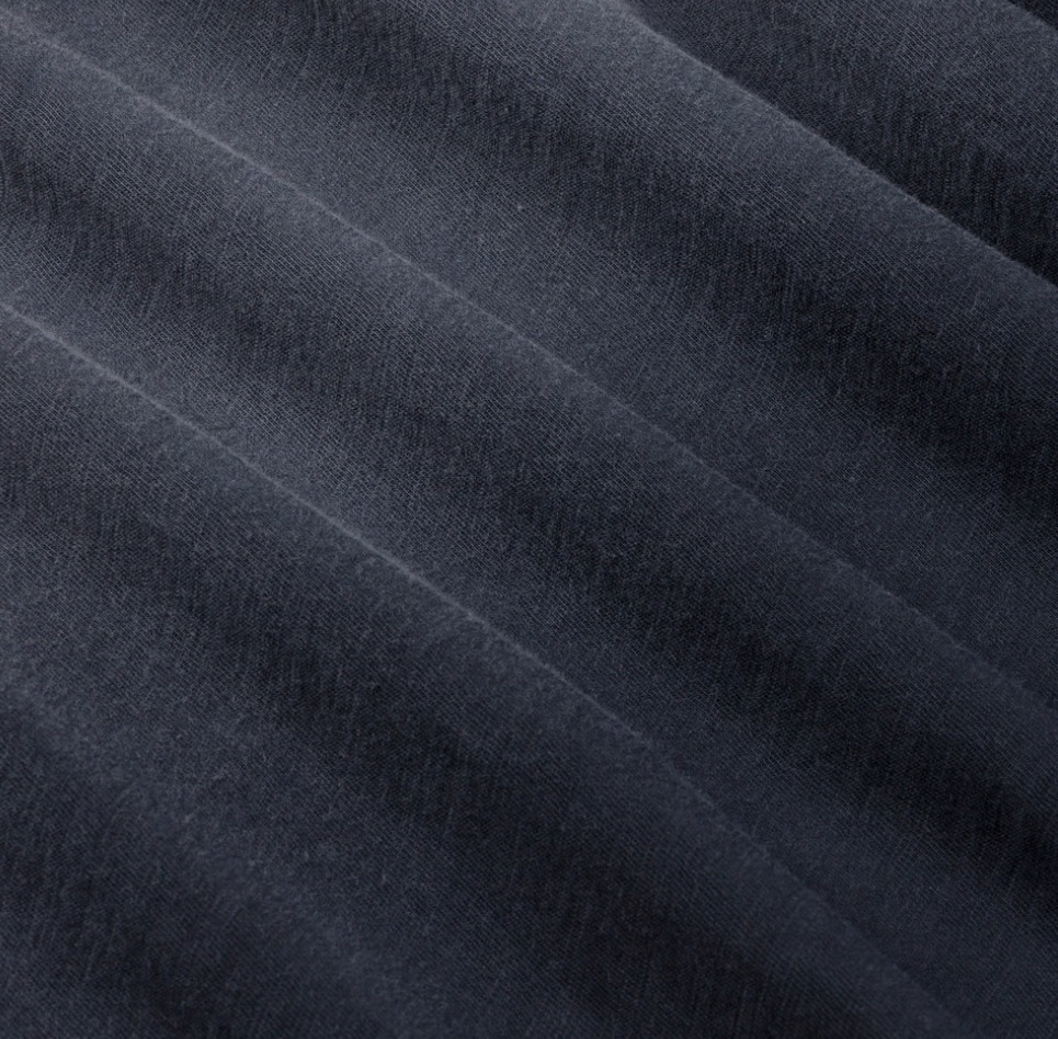 Ultra Light Slub Knit Long Sleeve Tee (Navy)