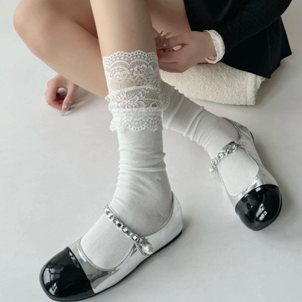 甜美芭蕾🫧瑪莉珍蕾絲襪(中長款)