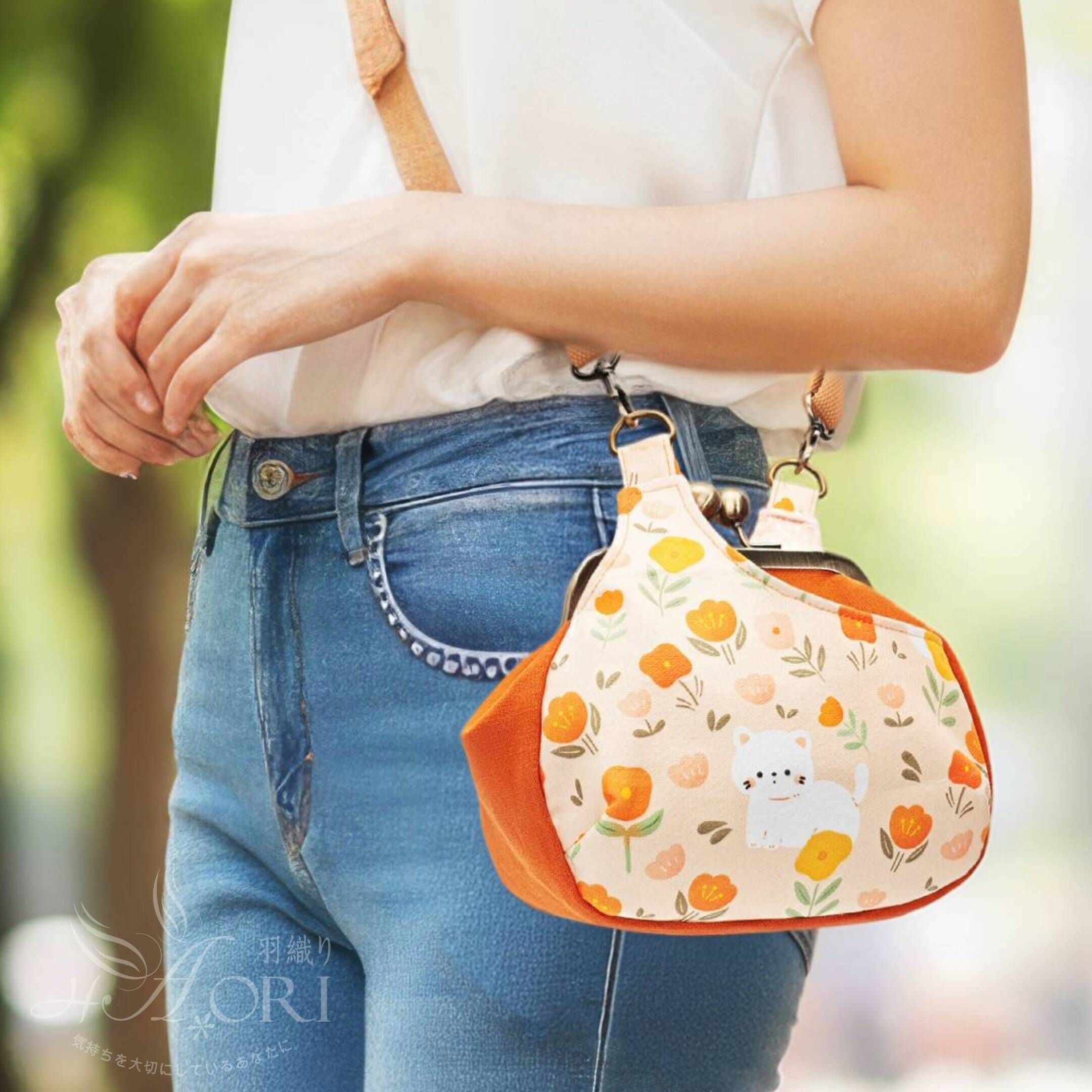 梯形口金斜背包【成品包】