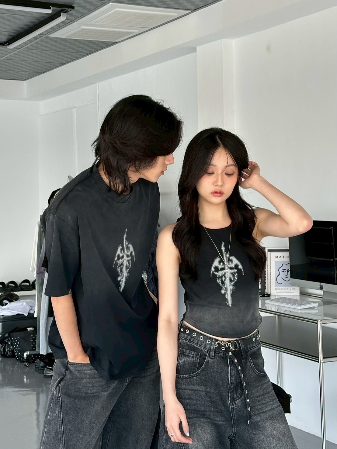 mmb水洗漸層情侶上衣