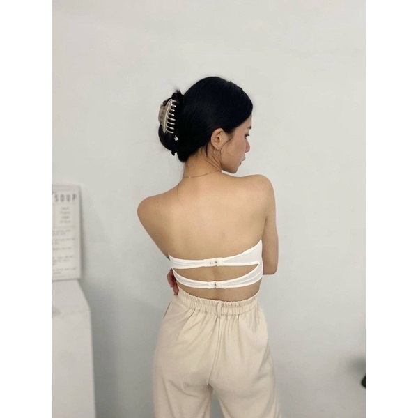 夏天必備無痕平口抹胸bra top(3色)