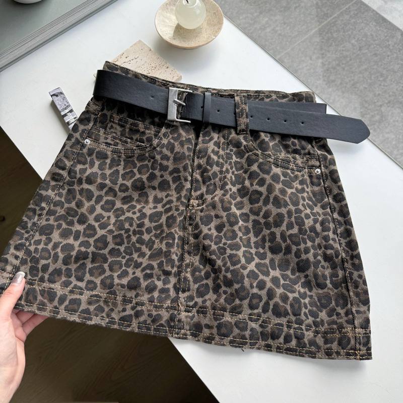 時髦精是ni🐆豹紋短裙(S-L)附皮帶/有安全褲!!