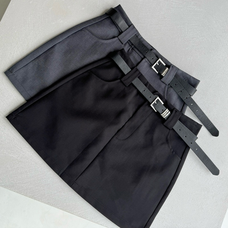 男友一定愛🤦🏻🌶️辣妹西裝短裙(2色)附皮帶!!