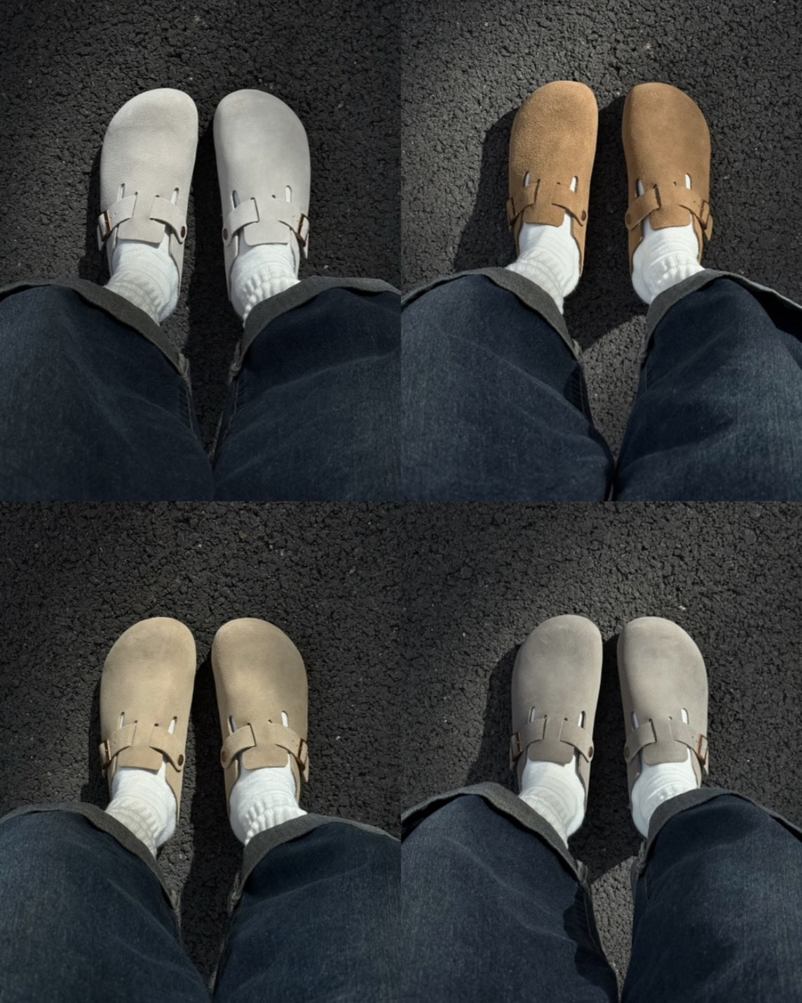 <全網最低>JEEP 吉普 勃肯 拖鞋 懶人鞋 麂皮 金扣 4色