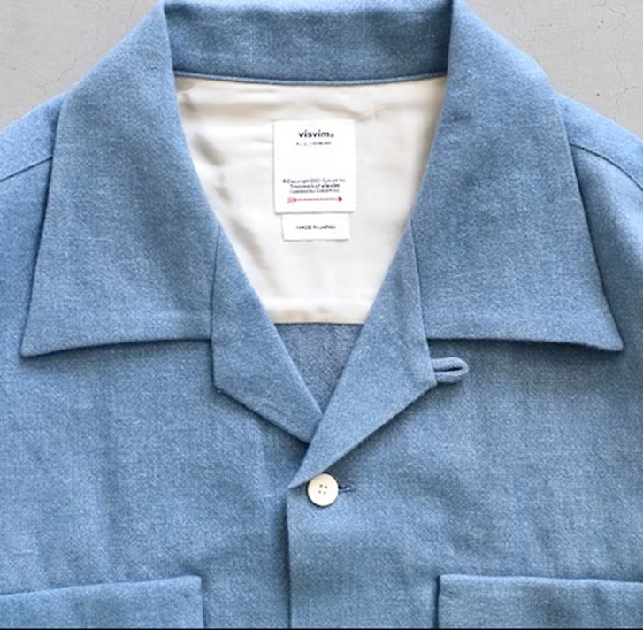 VISVIM 2026 S/S CARROW SHIRT L/S - LT.BLUE PRE ORDER ITEM (預訂中)