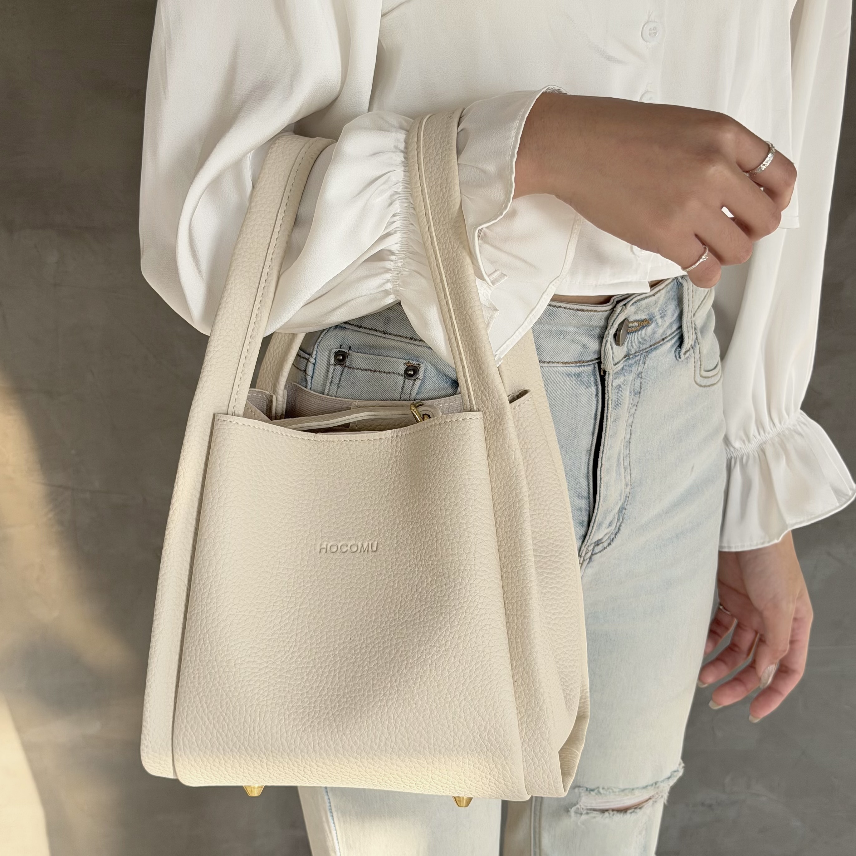 【本期熱銷🔥】H01荔枝手提水桶包