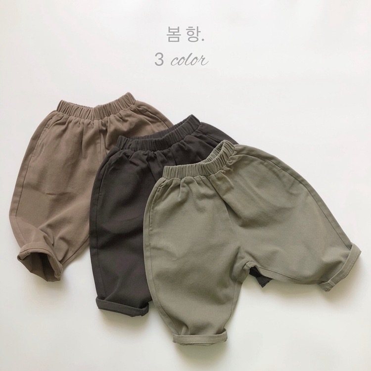 三色 ᝰ 四季包色款寬鬆褲