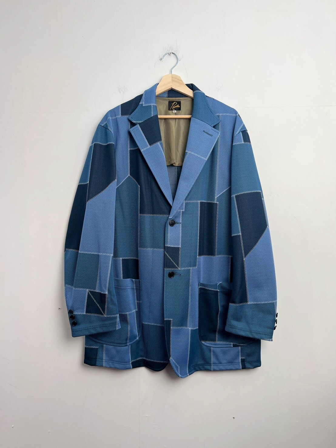 NEEDLES 2Button Jacket Polyester Jacquard SIZE XL