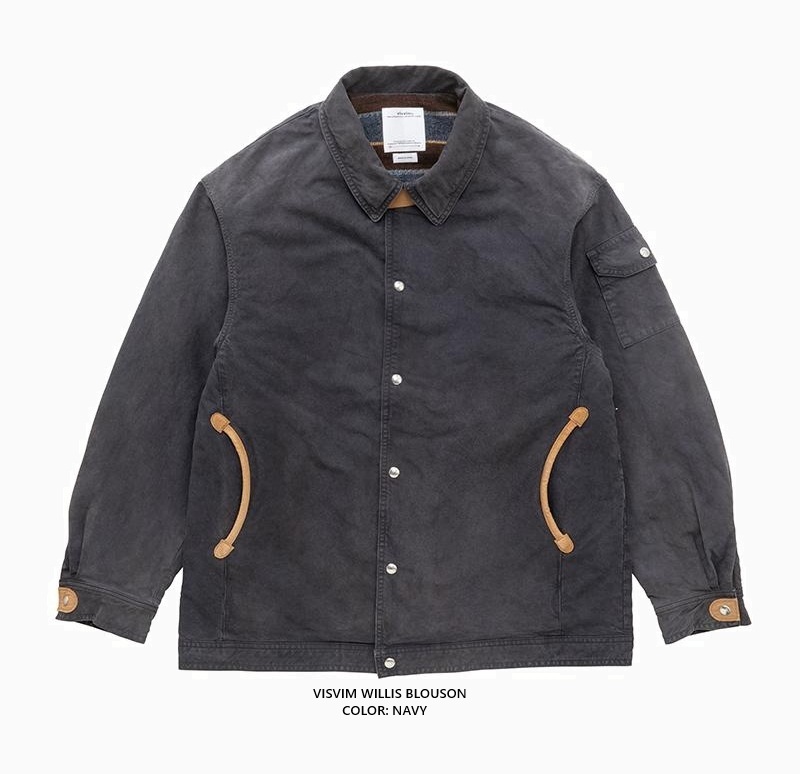 LAST PCS: VISVIM WILLIS BLOUSON - NAVY SIZE 3 PRE ORDER ITEM (預訂中)
