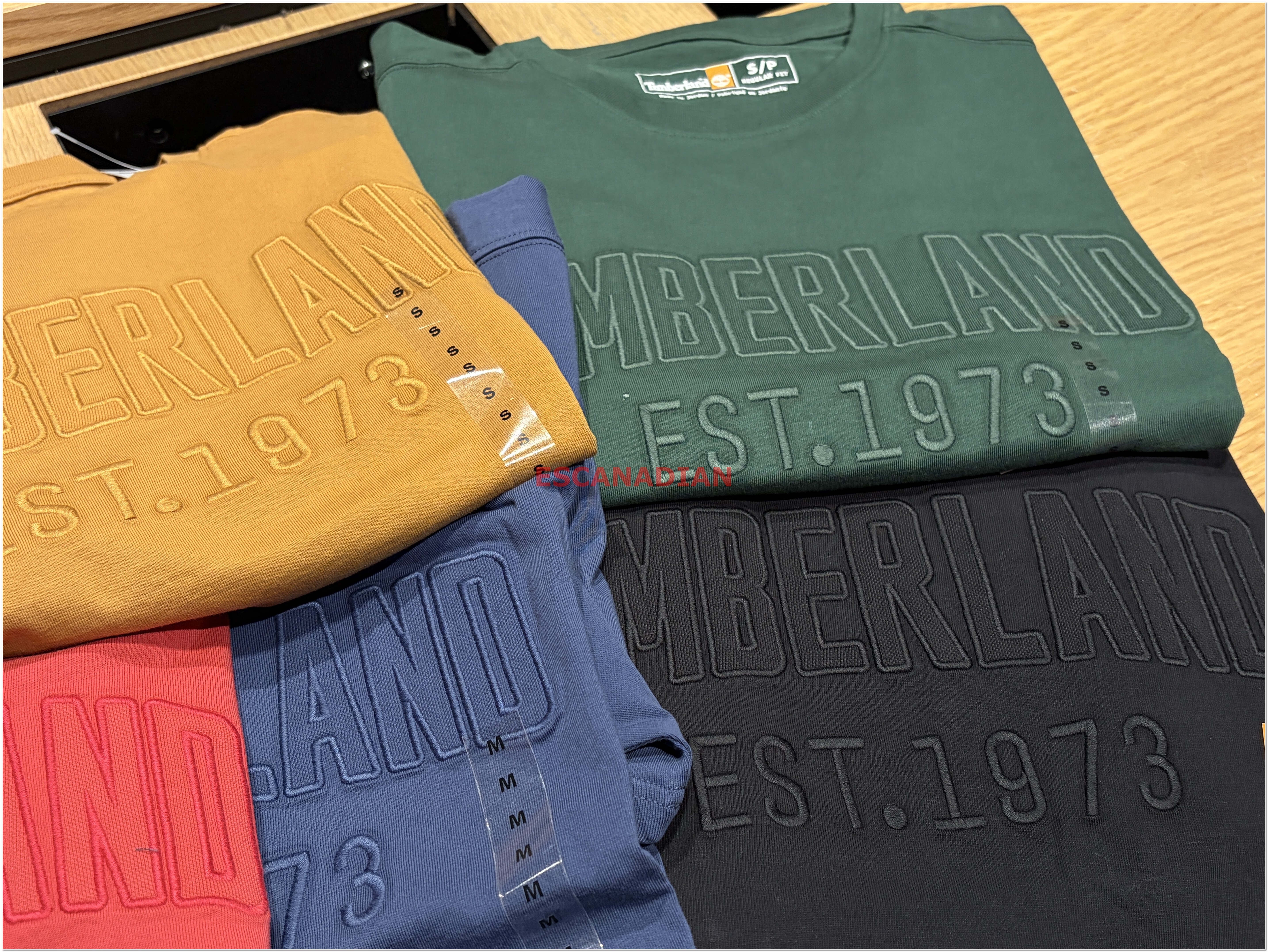 Timberland 大人 大刺繡字樣 短TEE (5色)
