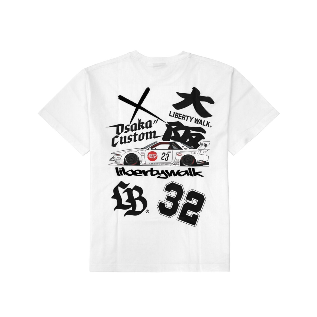 【LIBERTY WALK】大阪限定 Osaka Custom Graphic R32 Tee