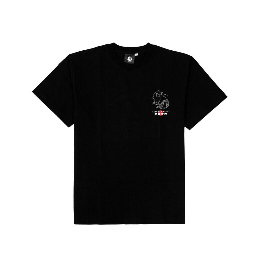 【LIBERTY WALK】大阪限定 Osaka Hinomaru Logo R34 Tee Black