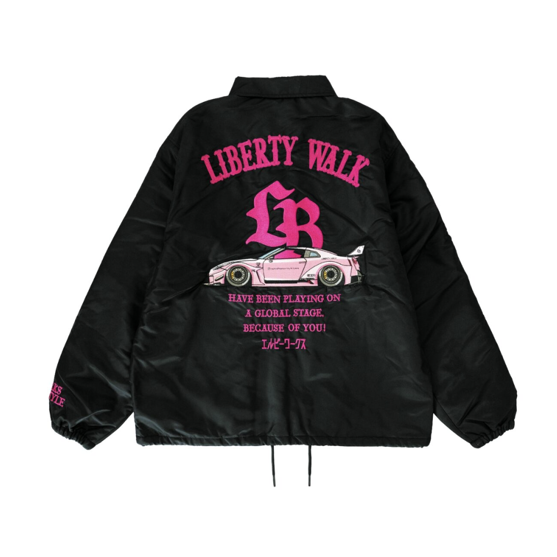 【LIBERTY WALK】大阪限定 Osaka Thom Logo 34 Coach Jacket Black