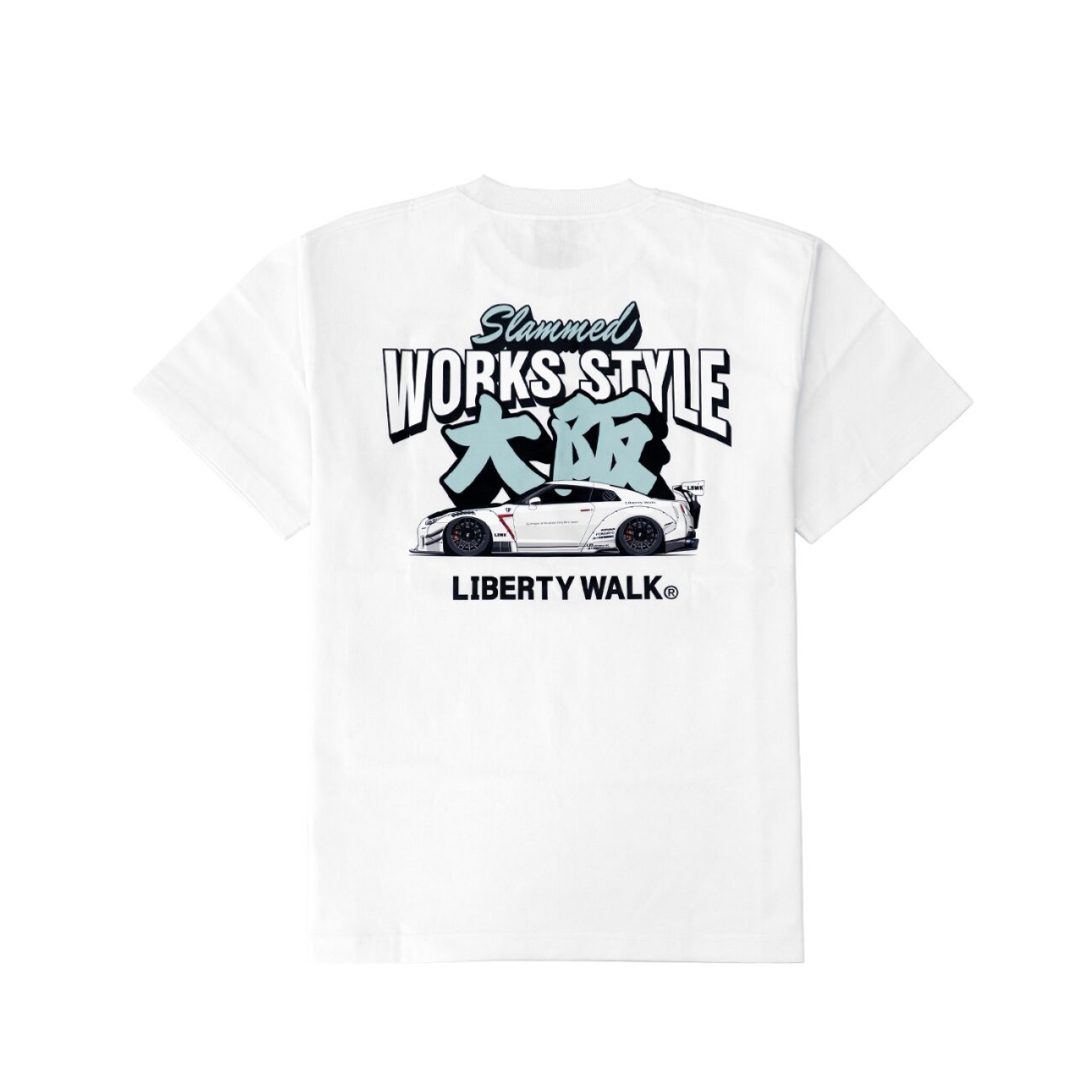 【LIBERTY WALK】大阪限定 WORKS STYLE R35 Tee White